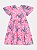 Vestido Infantil Momi Stitch Rosa com Babados - Imagem 1