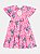 Vestido Infantil Momi Stitch Rosa com Babados - Imagem 2