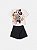 Conjunto Infantil Minnie Blusa Off White e Short Saia - Imagem 2