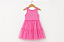 Vestido Infantil Rosa com Tule Babados - Imagem 1