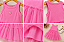 Vestido Infantil Rosa com Tule Babados - Imagem 3