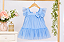Vestido Infantil Mon Sucré Azul com Tule - Imagem 3