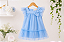 Vestido Infantil Mon Sucré Azul com Tule - Imagem 5