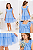 Vestido Infantil Mon Sucré Azul com Tule - Imagem 7