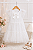 Vestido Infantil Mon Sucré Branco Tule e Laço - Imagem 4