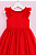 Vestido Infantil Vermelho Tule e Babados - Imagem 4
