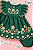 Vestido Bebê Verde Bordado com Calcinha - Imagem 7