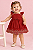 Vestido Bebê Vermelho Bordado com Calcinha - Imagem 3