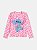 Camiseta Praia Infantil Stitch Manga Longa - Imagem 1
