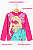 Blusa Infantil Praia Ariel Rosa Manga Longa - Imagem 8