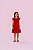 Vestido Infantil Vermelho com Laço e Babados - Imagem 1