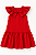 Vestido Infantil Vermelho com Laço e Babados - Imagem 4