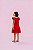 Vestido Infantil Vermelho com Laço e Babados - Imagem 2