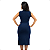 Vestido Midi canelado com fenda gola alta - Imagem 7