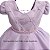 Vestido Princesa Saia Brilho Lilás - Imagem 2