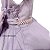 Vestido Princesa Saia Brilho Lilás - Imagem 3