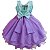 Vestido Infantil Lilás Sereia - Imagem 5