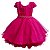 Vestido Infantil Bordado Pink com Cinto em Pérola - Imagem 2