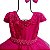 Vestido Infantil Bordado Pink com Cinto em Pérola - Imagem 3