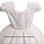 Vestido Infantil Branco Princesa Pérola Saia de Brilho - Imagem 2
