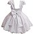 Vestido Infantil Branco Princesa Pérola Saia de Brilho - Imagem 4