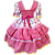 Vestido Junino Infantil Rosa - Imagem 4