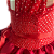 Vestido Junino Infantil Vermelho - Imagem 3