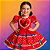 Vestido Junino Infantil Vermelho - Imagem 5