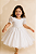 Vestido Infantil Branco com Renda - Imagem 4