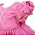 Vestido Rosa Com Aplique de Flores - Imagem 3