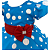 Vestido Azul de Poá - Imagem 3