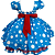 Vestido Azul de Poá - Imagem 4