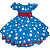 Vestido Azul de Poá - Imagem 1
