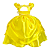 Vestido Infantil Princesa Bela e a Fera Amarelo - Imagem 7