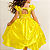 Vestido Infantil Princesa Bela e a Fera Amarelo - Imagem 3
