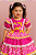 Vestido Junino Infantil Rosa Flor - Imagem 4