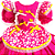 Vestido Junino Infantil Rosa Flor - Imagem 3