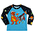 Camiseta Térmica Bebê Dinossauro Azul - Imagem 1