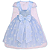 Vestido Infantil Azul Princesa Gelo com Capa - Imagem 2