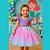 Vestido Infantil Sereia Luxo Menina - Imagem 3