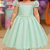 Vestido Infantil Verde Claro com Tule e Cinto de Pérolas - Imagem 2