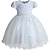 Vestido Infantil Branco com Borboletas - Imagem 1