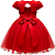 Vestido Infantil Vermelho com Renda - Imagem 2