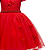 Vestido Infantil Vermelho com Renda - Imagem 3