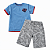 Conjunto Infantil Masculino Camiseta + Bermuda Estampada - Imagem 1