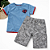 Conjunto Infantil Masculino Camiseta + Bermuda Estampada - Imagem 3