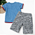 Conjunto Infantil Masculino Camiseta + Bermuda Estampada - Imagem 4