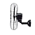 Ventilador Osc Parede 60Cm Pr Gr Pr Ch Hh Premium - Imagem 2