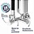 Torneira Gourmet Preta Cozinha de Parede Com Filtro 2 refis Luxo Linda - 2167 C70silpreta2refis - Imagem 4