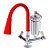 Torneira Gourmet Com Filtro Cozinha Vermelha Silicone Bancada - 2168conevermelho C72 - Imagem 1